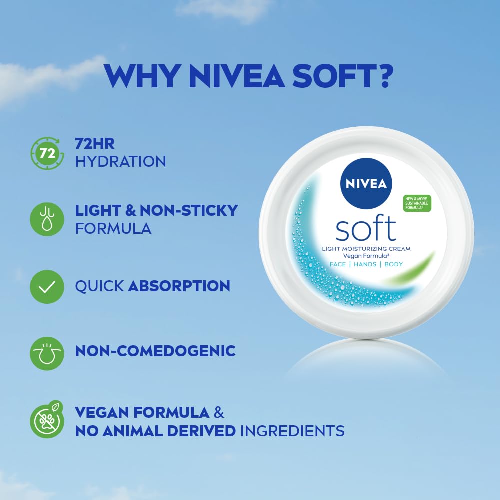 NIVEA Soft Moisturizing Cream,300ml
