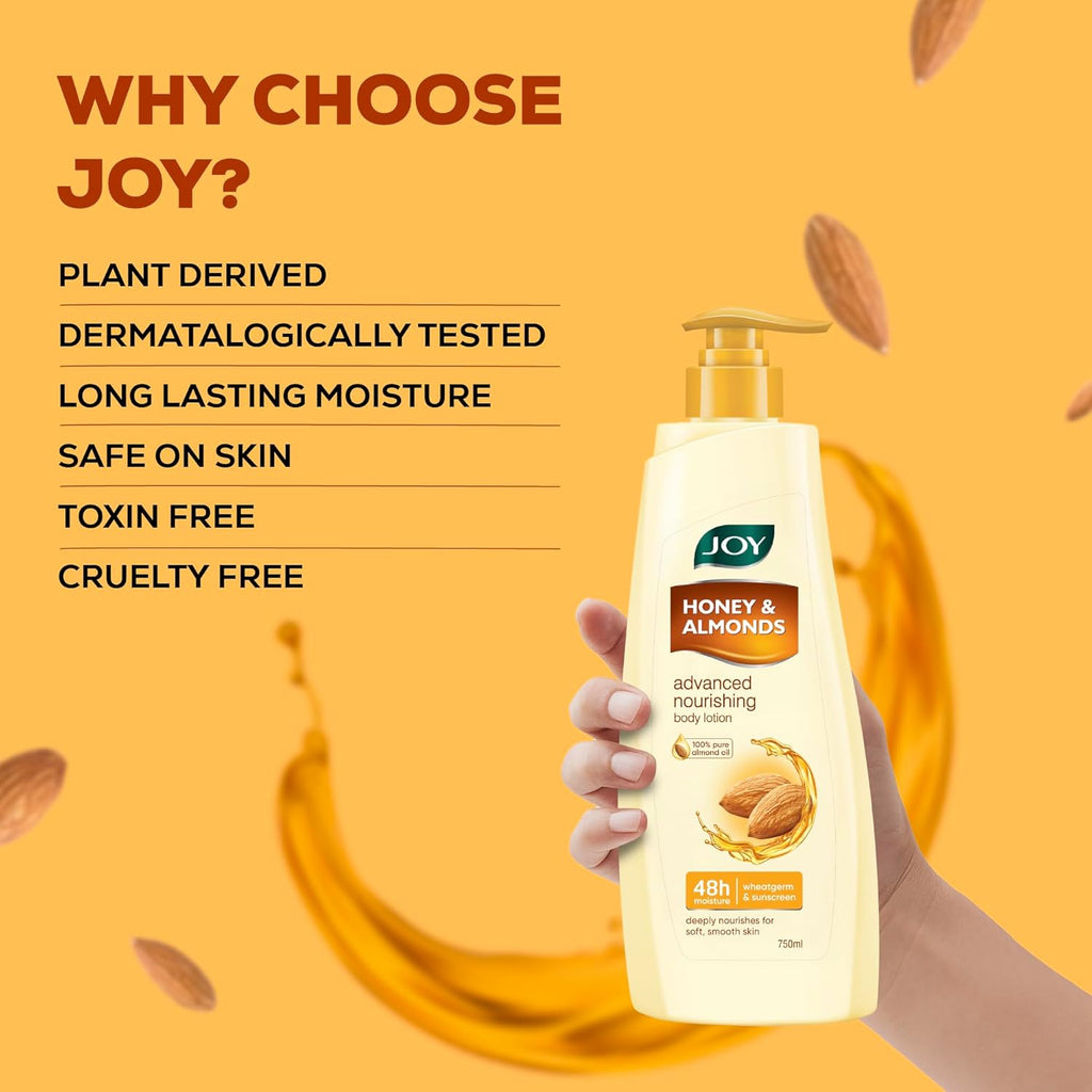 Joy Honey & Almonds Advanced Nourishing Lightweight Summer Body Lotion 750ml