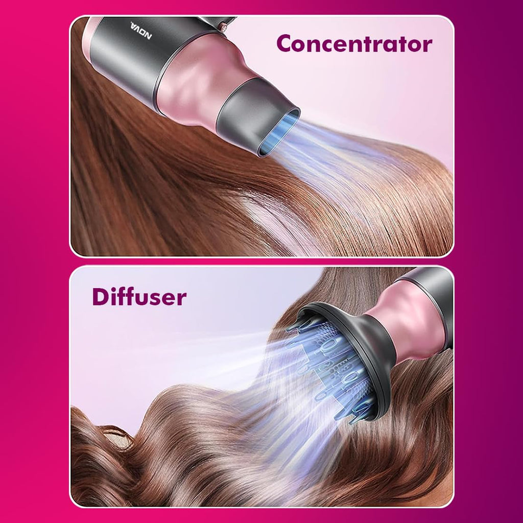 NOVA NHP 8223 Professional Hair Dryer (2000 Watts, Rose Gold)