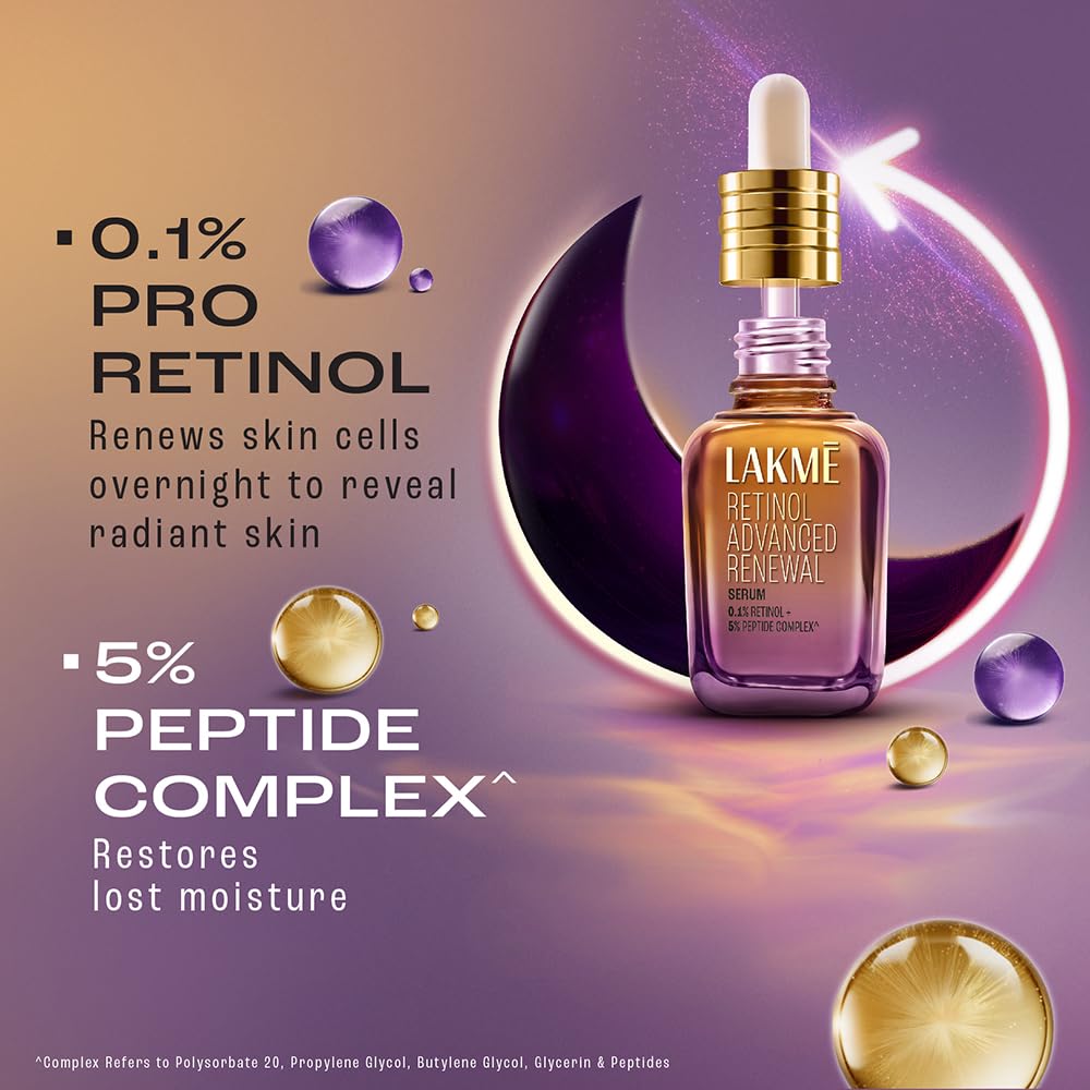 Lakme Absolute Youth Infinity Serum 15ml, with Pro Retinol C complex