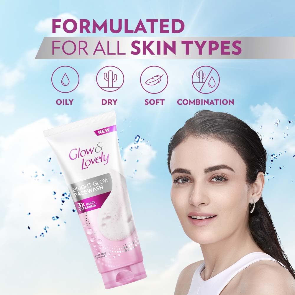 Glow & Lovely Bright Glow Facewash 100g