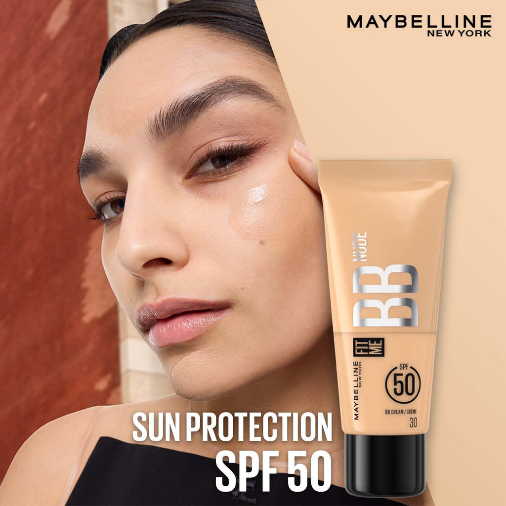 Maybelline New York Fit Me BB Nude Glow BB Cream, 60