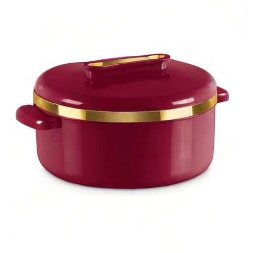 MILTON Curve 1500 Inner Stainless Steel Casserole, 1300 ml, Maroon | BPA Free |