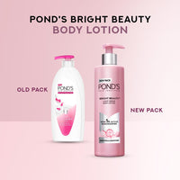 POND'S Bright Beauty Light Crème moisturizing Body Lotion With 1% Niacinamide For Smooth & Bright Skin, for All skin Types,600ml
