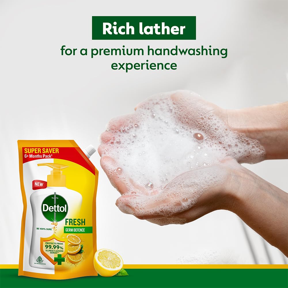 Dettol Fresh Liquid Hand Wash 675ml (Pack of 2)