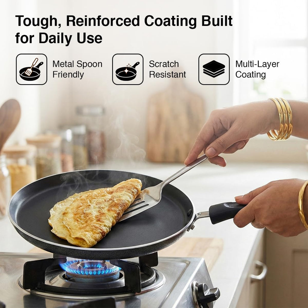 Prestige Non-Stick Dosa Tawa 27.5cm | OSP IB | Gas & Induction Compatible |