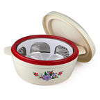 Cello Roti Plus Insulated Casserole Hot Pot Box Case with Lid 2500 ml Red |