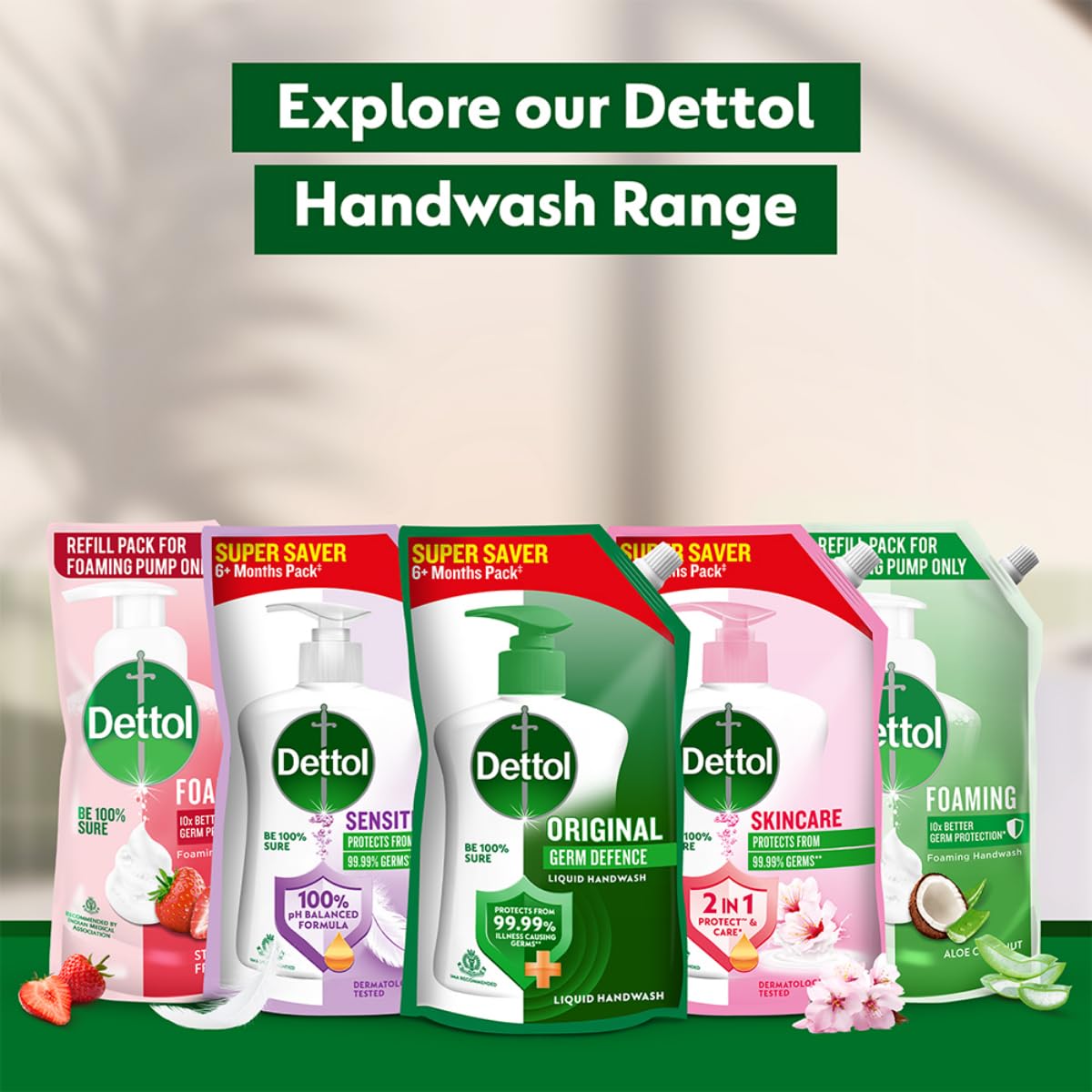 Dettol Liquid Handwash Refill - Original Hand Wash- 1350ml
