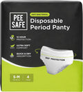 Pee Safe Comfort Period Panties | S-M | 4 Panties | 12 Hr Protection | Heavy Flow & Gushes, 360 Degree Leakage Protection, Seamless Fit, Super Soft,...