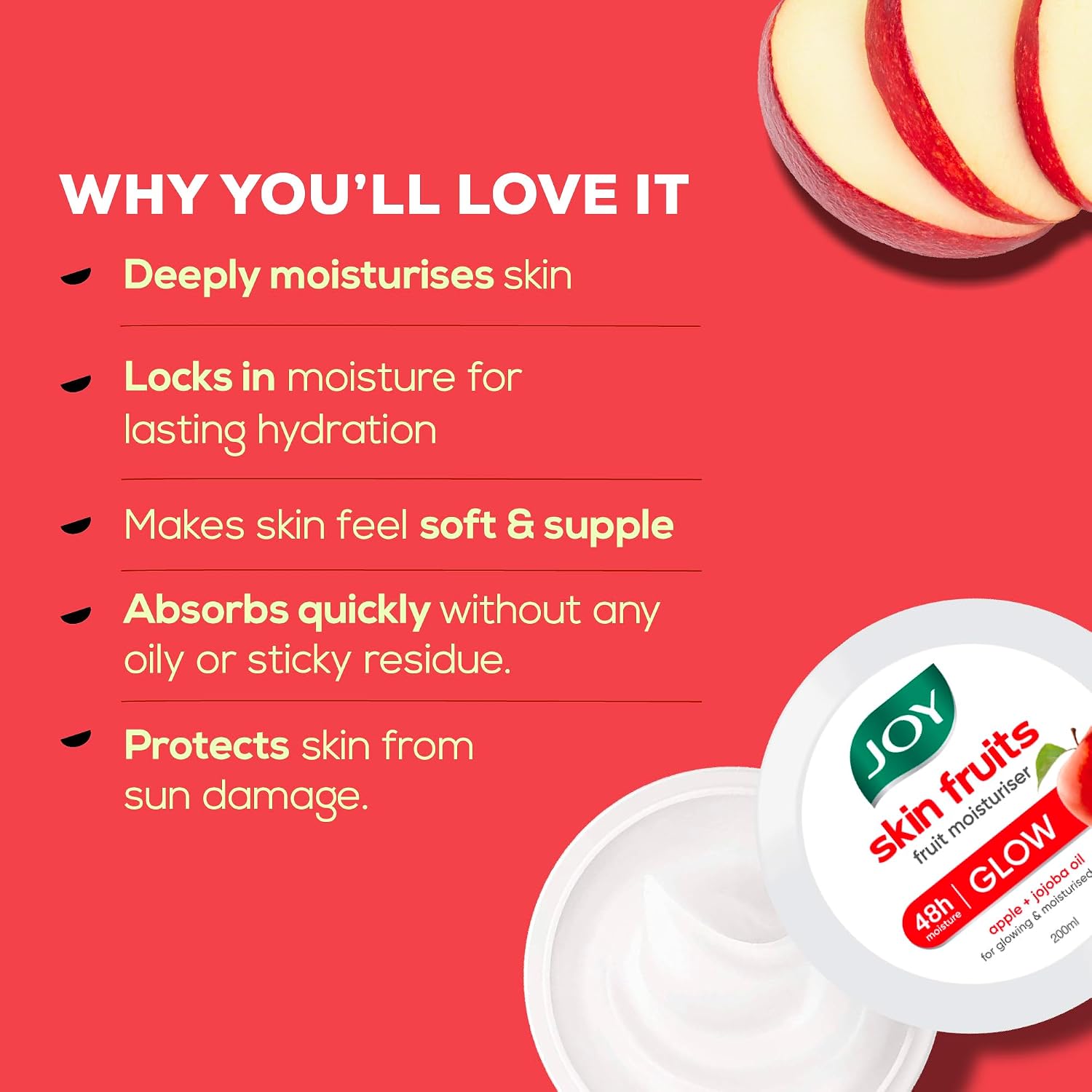 Joy Skin Fruits Moisturizer for Dry Skin (200ml)