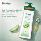 Himalaya Aloe & Cucumber Refreshing Serum Body Lotion| 400ml| Aloe Vera | Cucumber Extracts| Refreshes & Cools Skin | 48 H Moisturization | pH 5.5 | Moisturizes 5 Layers Deep