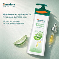 Himalaya Aloe & Cucumber Refreshing Serum Body Lotion| 400ml| Aloe Vera | Cucumber Extracts| Refreshes & Cools Skin | 48 H Moisturization | pH 5.5 | Moisturizes 5 Layers Deep