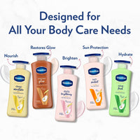 Vaseline Aloe Fresh Body Lotion,24 HR Long Lasting Moisturisation with Aloe Vera extract and Menthol, 600ml (Pack of 2)