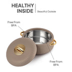 CELLO Aurum Insulated Casserole Hot Pot Box Set of 2 Pcs 1000ml Beige |