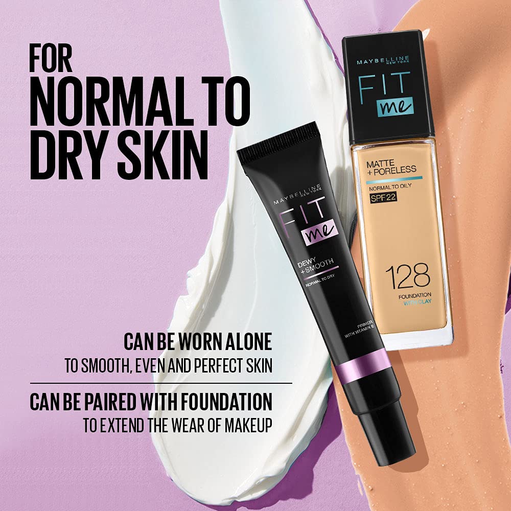 Maybelline New York Fit Me Primer Dewy + Smooth,30ml