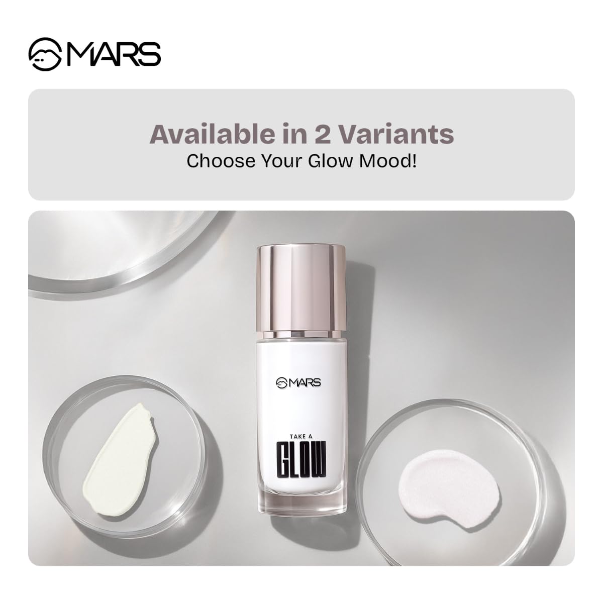 MARS Take A Glow Illuminating Primer + Strobe Cream | 3-in-1 Formula: Moisturiser, Face Primer & Highlighter ,30ml