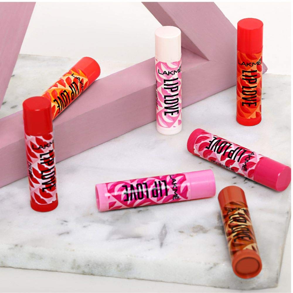 LAKMÉ Lip Love Spf 15 Lip Balm For Soft, Smooth, And Moisturised Lips, 4.5Gm-Mango,1 Count (Pack of 2)