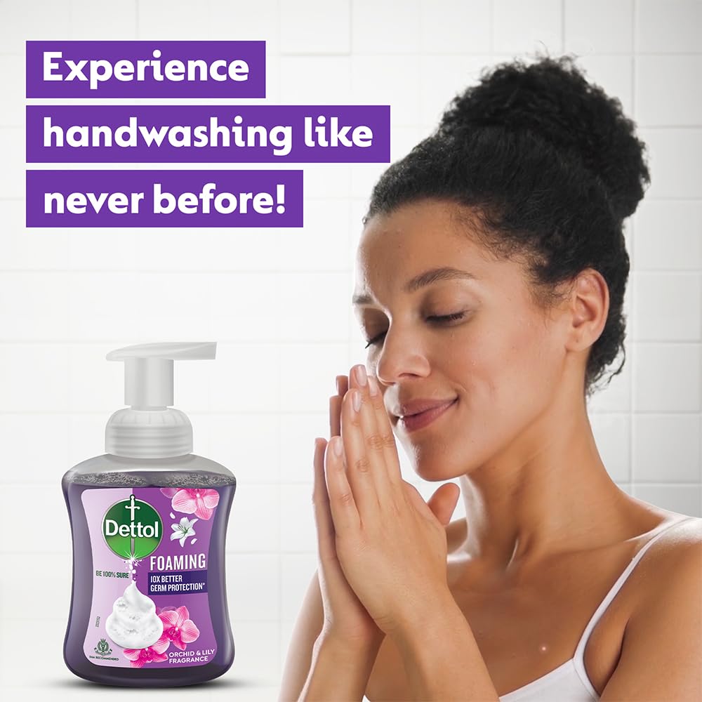 Dettol Orchid & Lily Foaming Handwash Refill 700ml (Pack of 2)