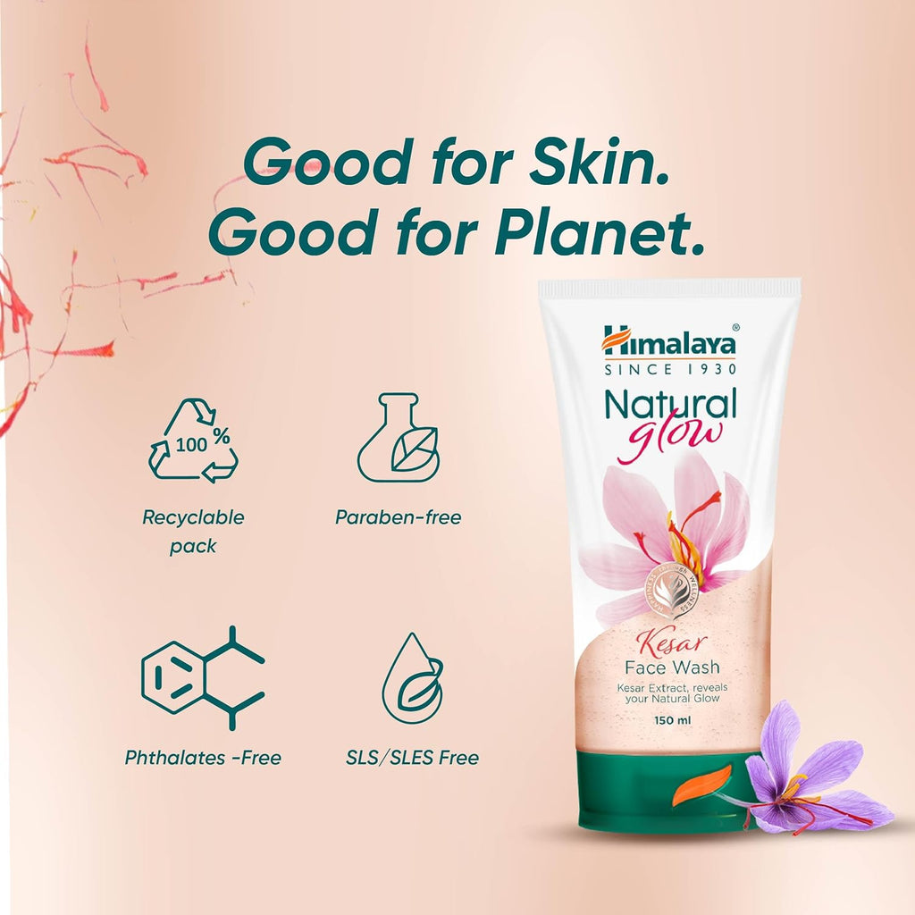 Himalaya Natural Glow Kesar Face Wash,150ml
