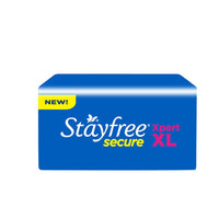 Stayfree Secure Xpert XL Sanitary Pads for Women | 290 mm | 40 Pads | Longer & Wider Pads for Heavy Flow | Air Soft Cover | Helps Prevent Skin Irritation | Fits in Pocket | Gel Lock Pockets for Instant & Deep Absorption | Dermatologically Tested