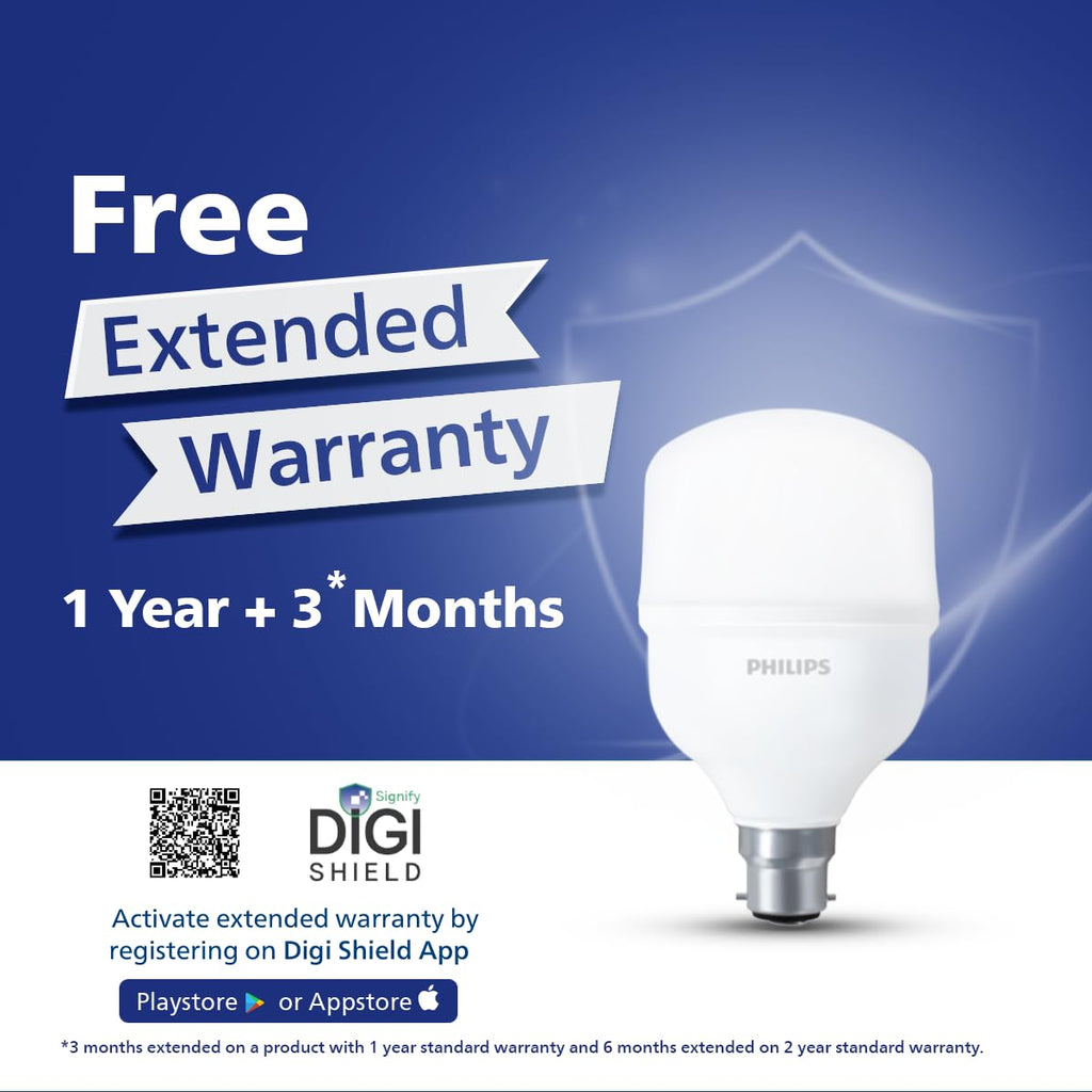 PHILIPS 30 - watt LED Bulb | AceBright High Wattage LED Bulb | Bulb Base : B22, Light Bulb for Home | Colour : Cool Day Light, Pack of 4