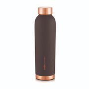 CELLO Evita Copper Water Bottle For Daily & Office Use 1000 ml, Grey | Leakproof & Rustproof ISI Certified Single Wall 100% Pure Copper Promotes Immunity, Improve Digestion & Supports Healthy Living