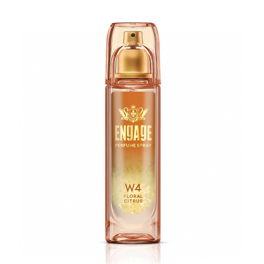Engage W4 Perfume Spray for Women 120ml | Citrus & Floral | Long Lasting | No Parabens | No Silicones| Dermatologically Tested | Skin Friendly | Crafted...