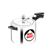 Hawkins Aluminium 6 Litre Miss Mary Pressure Cooker, Inner Lid Cooker, Silver (Mm60)