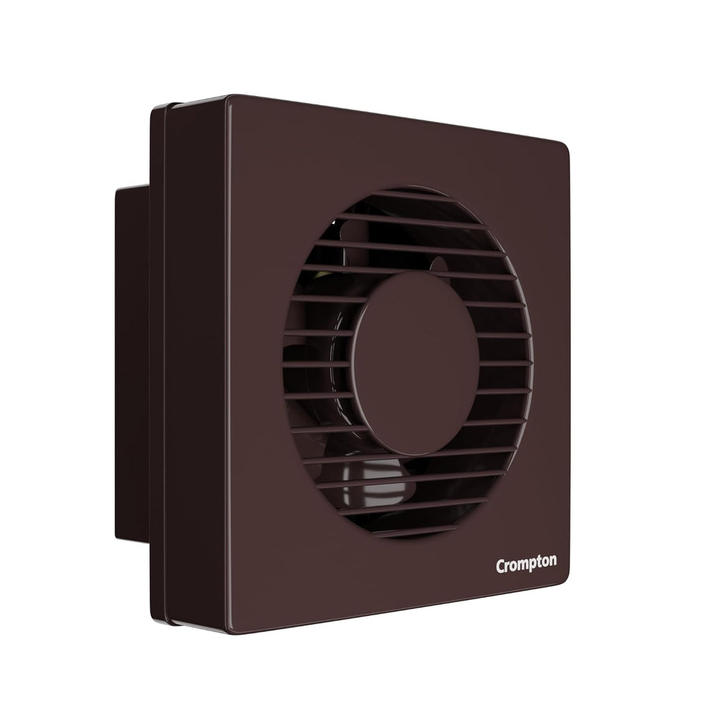 Crompton Ventilus HS 200 mm (8 inch) Kitchen/Bathroom/Office Exhaust (Ventilation) Fan | High Speed Operation | Automatic Dust Protection Shutters | 900 CMH Powerful Air Suction | 1800 RPM | Brown