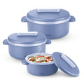 MILTON Micronova Jr. Gift Set Inner Stainless Steel Casserole, Set of 3 (380 ml, 775 ml, 1345 ml)