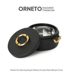 CELLO Ornetto 2500 Insulated Serving Casserole 2500 ml Black |
