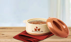 MILTON Orchid 2500 Inner Steel Casserole, 2360 ml, Light Brown | PU Insulated |