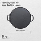 Prestige Ceraglide Ceramic Coated 28cm Non-Stick Omni tawa | Consumes Less Oil | Preferred for High Heating & Even Heating | Stain-Resistant | Gas & Induction Compatible