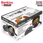 Hawkins 5 Litre Instaa Pressure Cooker, Induction Inner Lid Cooker, Tall Body Hard Anodised Cooker, Black (IIH50)