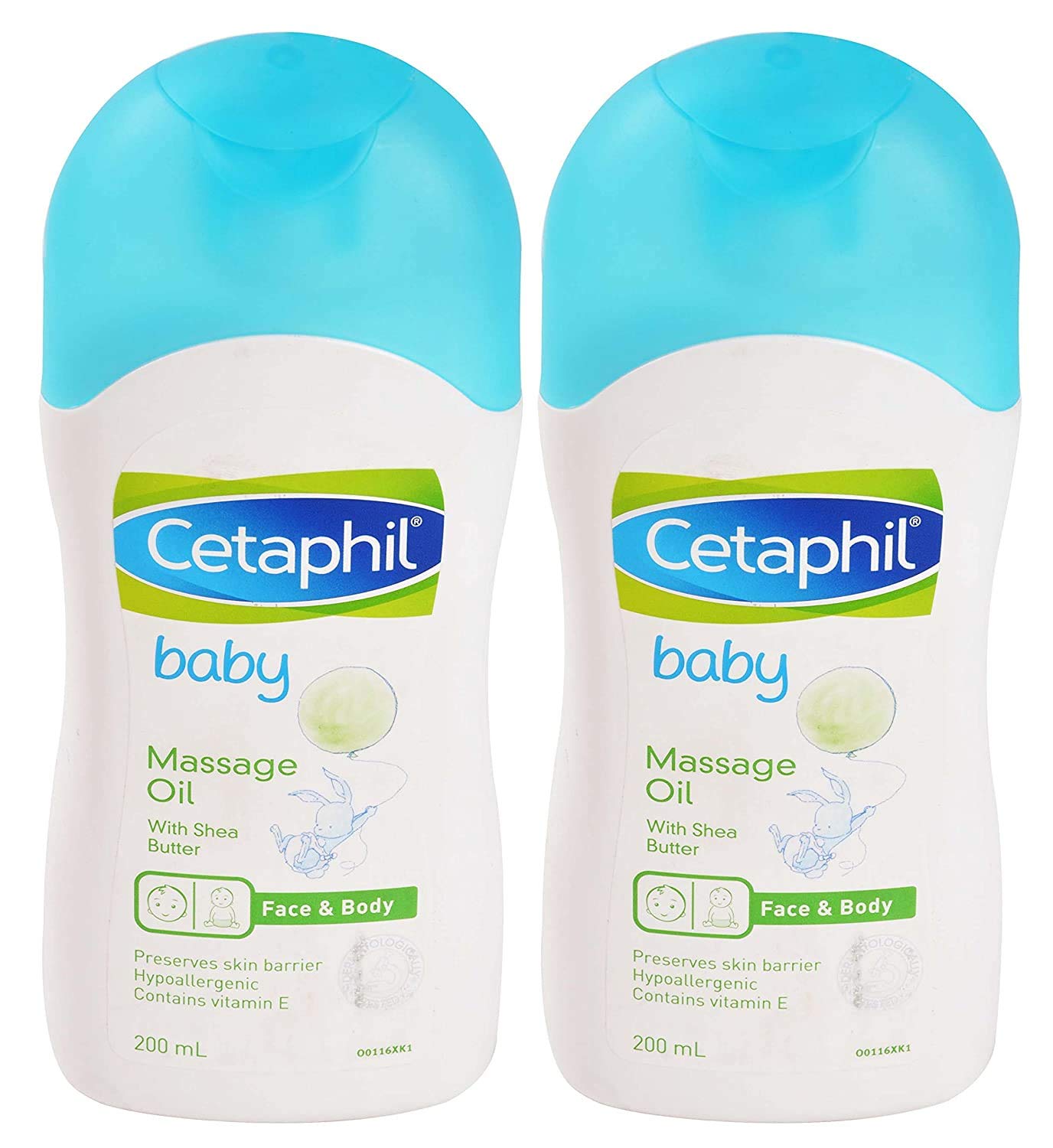Cetaphil Baby Massage Oil (200ml) - Pack of 2