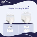 BLISSNATURAL Disposable Period Panties For Girls | (L-XL) Pack of 5 |