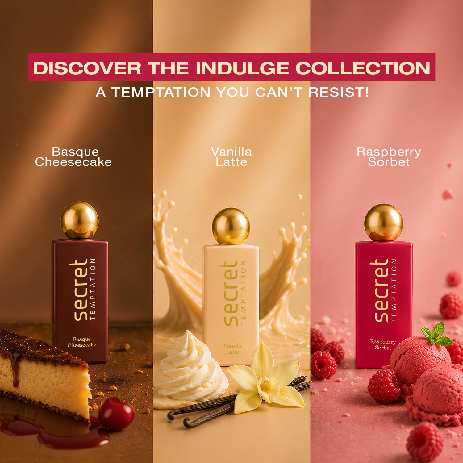 Secret Temptation Raspberry Sorbet Eau De Parfum for Women, 50ml | Zesty & Fruity Berry Fragrance for Women | Long-Lasting Women’s Perfume | Perfect For...