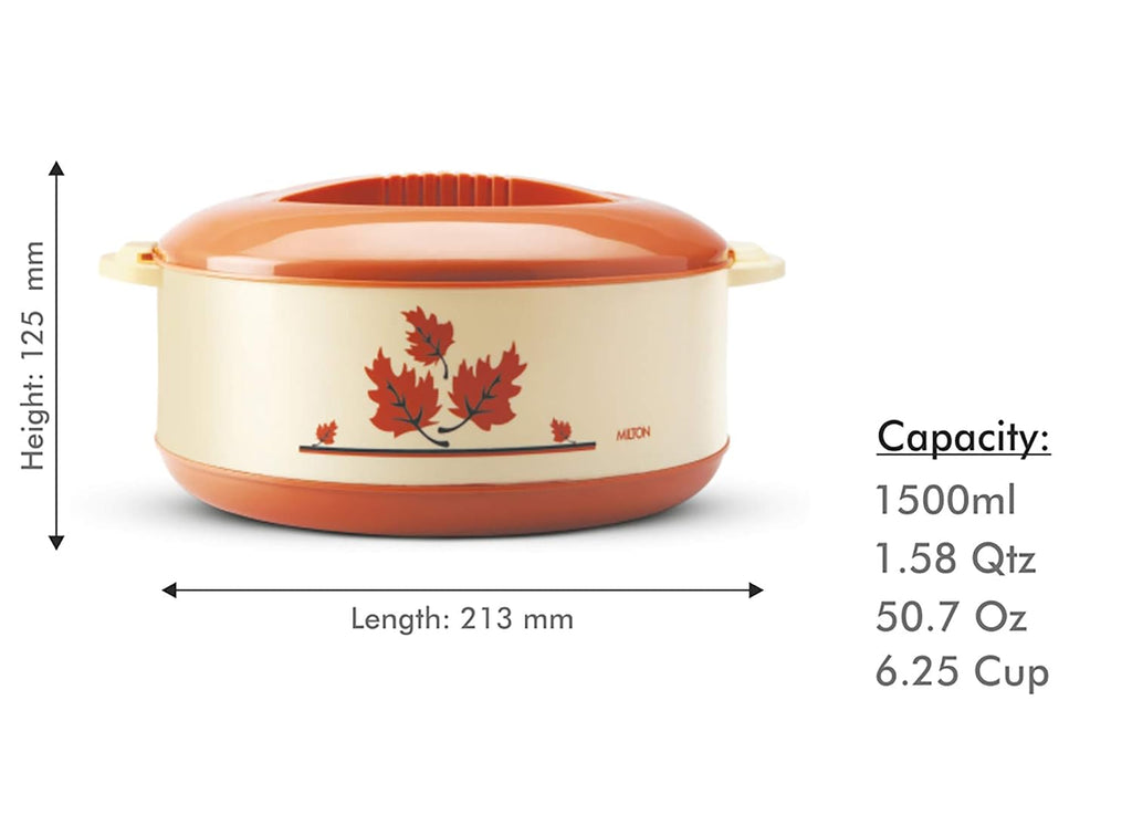 MILTON Orchid 1500 Inner Steel Casserole, 1260 ml, Light Brown |