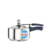 Hawkins 2 Litre Pressure Cooker | Stainless Steel | Hevibase | Straight Body | Induction Compatible | Ideal for 2–3 persons | Silver (HSI20)|Induction and Gas Stove Compatible