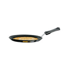 Hawkins Futura 26 cm Flat Tava, Non Stick Tawa with Plastic Handle, Tawa with Rim, Pancake Pan, Flat Pan, Black (NFT26P)