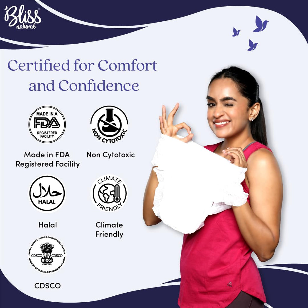 BLISSNATURAL Disposable Period Panties For Girls | (L-XL) Pack of 5 |
