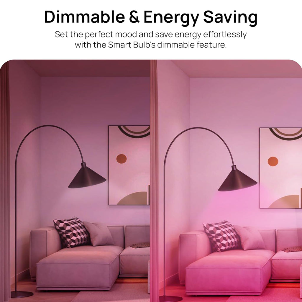 wipro 9W Bluetooth Enabled Smart Bulb B22 | 16 million Colours | White Tunable (Warm, Neutral & Cool White) | Dimmable | App-Control | Music Sync |...