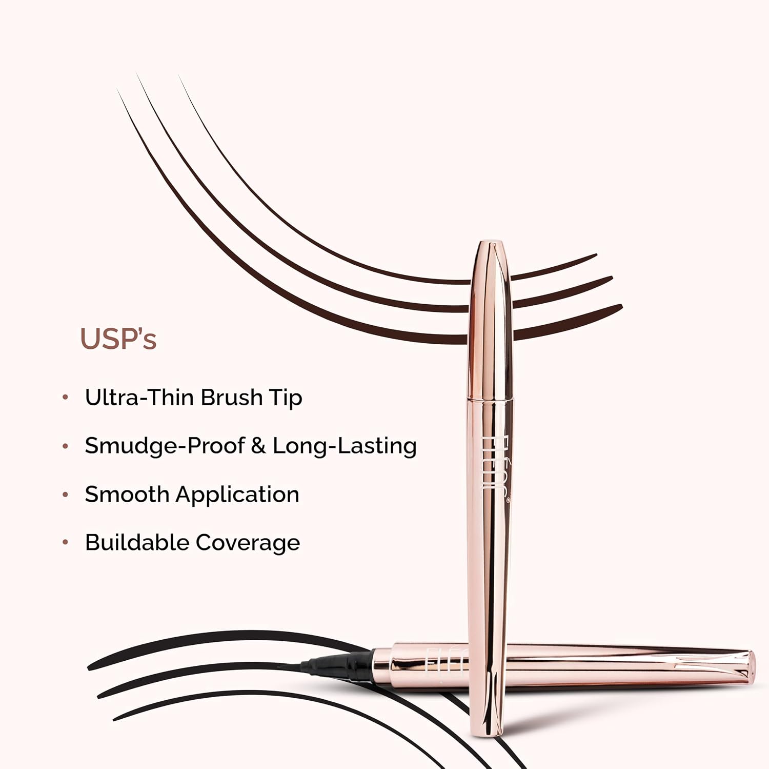 Brown Eyeliner | Smudge Proof & Waterproof Eye liner | Long Lasting Matte Finish | Ultra Finish (Brown)