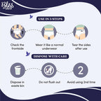 BLISSNATURAL Disposable Period Panties For Girls | (L-XL) Pack of 5 |