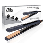 VEGA PROFESSIONAL Pro-Shine Slim Titanium Hair Straightener with 25mm