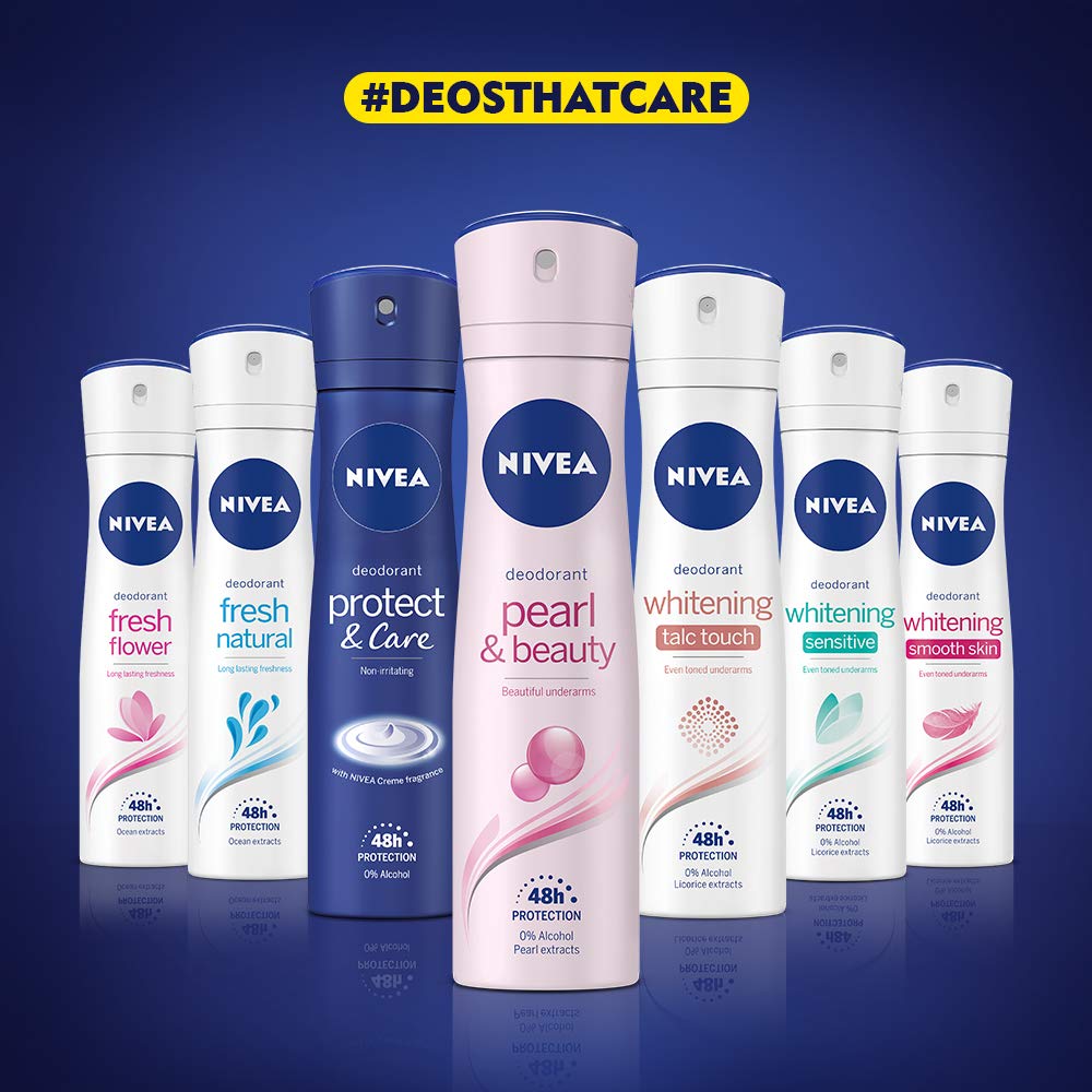 NIVEA Women Fresh Natural Deodorant Spray, 150Ml (Pack of 3)