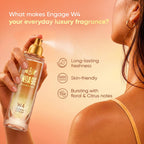 Engage W4 Perfume Spray for Women 120ml | Citrus & Floral | Long Lasting | No Parabens | No Silicones| Dermatologically Tested | Skin Friendly | Crafted...