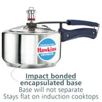 Hawkins 2 Litre Pressure Cooker | Stainless Steel | Hevibase | Straight Body | Induction Compatible | Ideal for 2–3 persons | Silver (HSI20)|Induction and...
