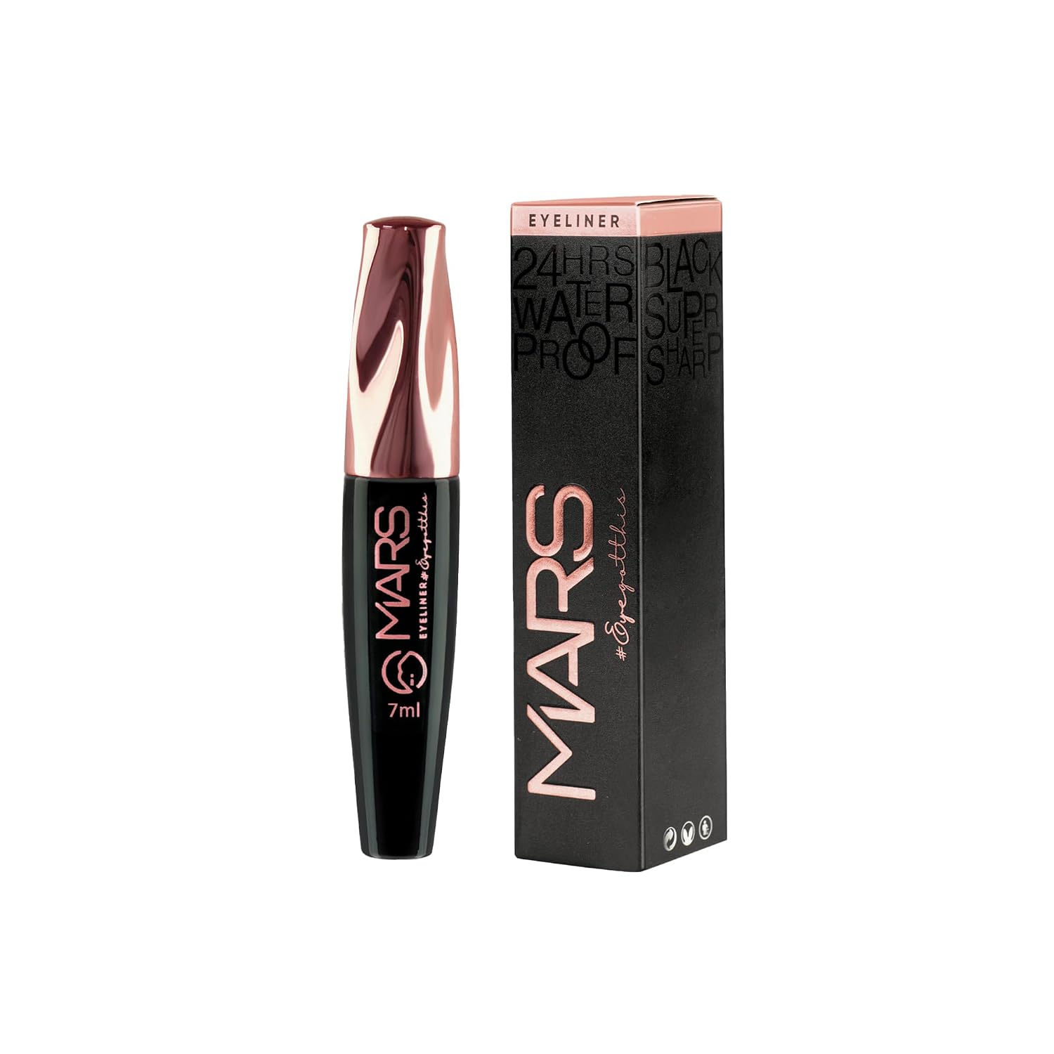 MARS Glossy Liquid Eye Got This Eyeliner | Quick Drying & Smudge Proof | Long Lasting Eye Liner with Fine Tip (7 ml)