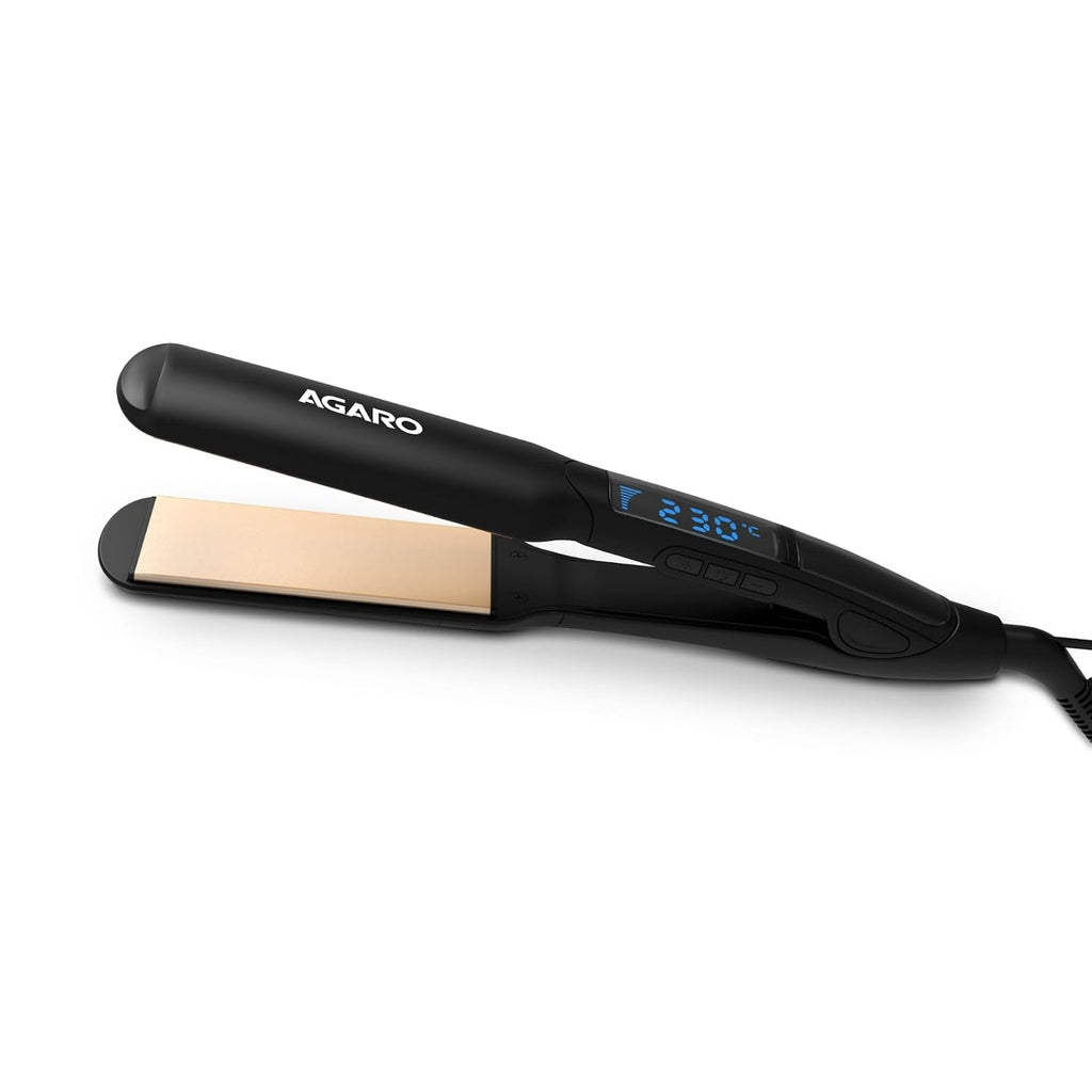 AGARO Elite Hair Straightener, Wide/Broad Plate, Keratin Infused Ceramic Coated Plate, For Long/Medium Hair, Adjustable Temperature, For Professional...